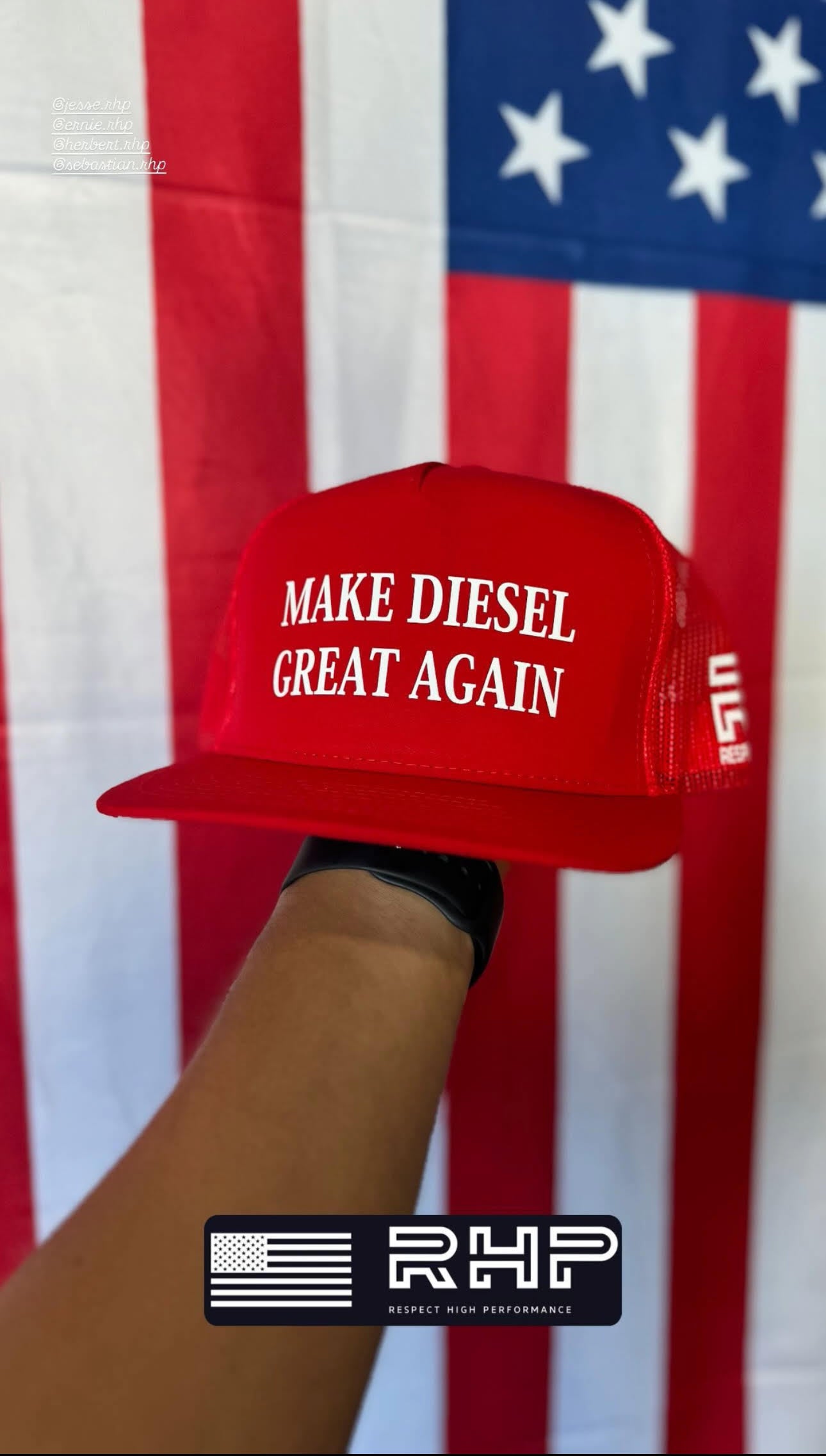 Make Diesel Great Again Trucker Hat - Red